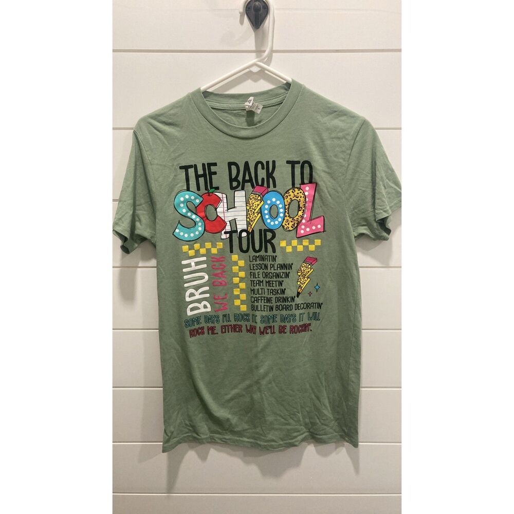 Love in Faith Back to School Tee-Sz Small-EUC-Teacher Life-USA Made